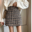 Retro High Waist Plaid Mini Skirt (NEW)
