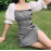 Modern Bubble Sleeve Cheongsam Mini Dress